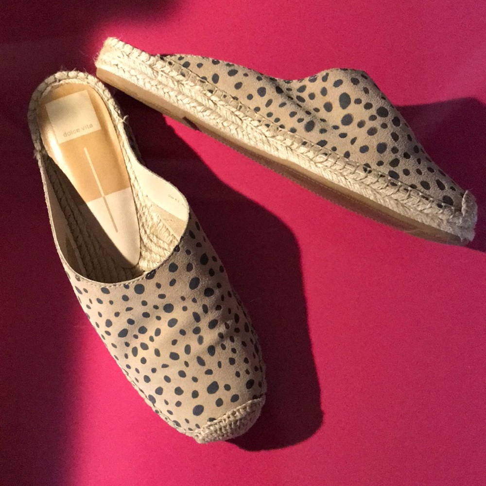 DOLCE VITA | Leopard Espadrille Mule